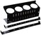 Wall Control Pegboard Spray Can Holder Bracket and Aerosol Can Organizer Pegboard and Slotted Tool Board Black