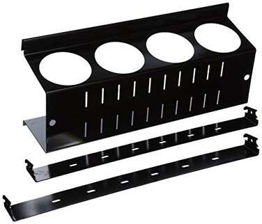 Wall Control Pegboard Spray Can Holder Bracket and Aerosol Can Organizer Pegboard and Slotted Tool Board Black