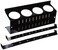 Wall Control Pegboard Spray Can Holder Bracket and Aerosol Can Organizer Pegboard and Slotted Tool Board Black
