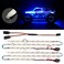 elechawk Waterproof LED Light Strips for RC Cars Trucks Airplanes Boats Drones Fixed Wing AR Wing Model Underglow Light Blue