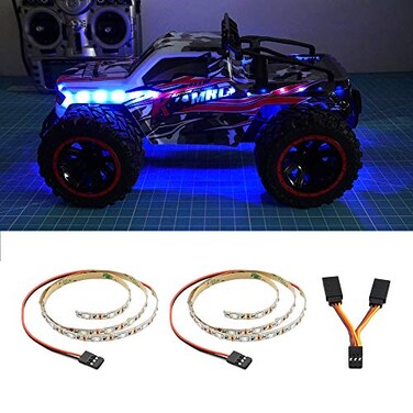 elechawk LED Light Strip for RC Fixed Wing Airplane Flying Wing Plane AR Wing Drone Model Car Truck Blue