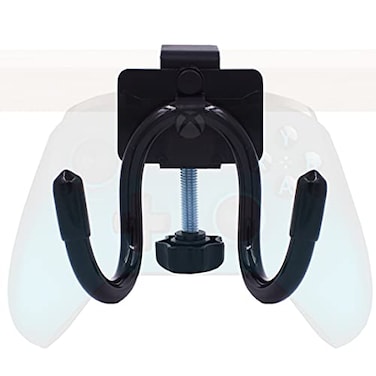 YYST Desk Mount Game Controller Holder Clamp On Hanger Holder Storage Rack Compatible with PS3PS4PS5Xbox 360Xbox OneSXEliteSeries SSeries X Controller Pro Controller 1