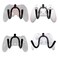 YYST Universal Game Controller Organizer Wall Rack Wall Mount Wall Clip Wall Hanger Compatible With Xbox One PS4 Switch Pro controller 4PK NO GAME CONTROLLER No Falling
