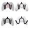 YYST Universal Game Controller Organizer Wall Rack Wall Mount Wall Clip Wall Hanger Compatible With Xbox One PS4 Switch Pro controller 4PK NO GAME CONTROLLER No Falling