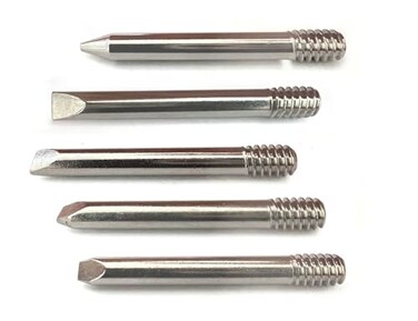 ShineNow MT Soldering Tips for WELLER SP23 SP25 5pcs Pack Conical and Chisel
