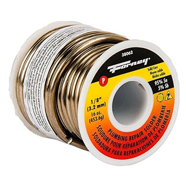 Forney 38060 Solder LF Solid 18 4 ozSilver