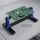QWORK Adjustable PCB Holder Frame 360 Rotating Metal Stand for Soldering Repair Inspection