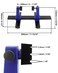 QWORK Adjustable PCB Holder Frame 360 Rotating Metal Stand for Soldering Repair Inspection