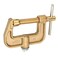 Walfront 500A G Shape Brass Welding Earth Clamp for Grounding Grounding Clamp Compatible with Welding Machines