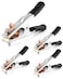 QWORK Copper Welding Ground Clamp 4 Pack Electroplated Earth Clip for Manual Welder