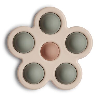 mushie Flower Press Toy Dried ThymeNaturalShifting Sand