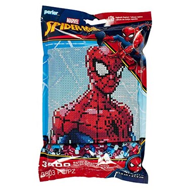 Perler Beads Marvel Spiderman Pattern Fuse Bead Kit 11 X 11 3503Pc