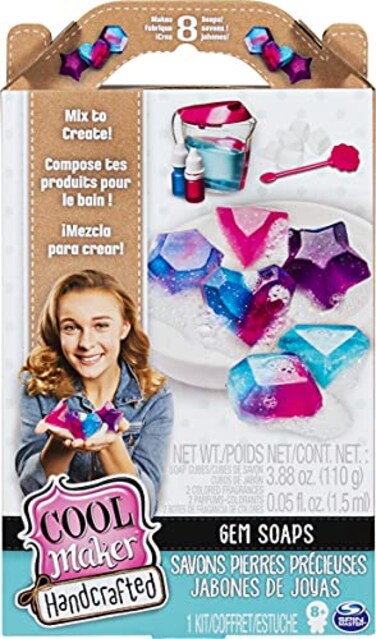 Cool Maker Handcrafted Gem Soaps Activity Kit Makes 8 Soaps for Ages 8 Up