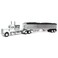 DCP 164 White Peterbilt 359 60 Sleeper wWilson High Side Grain Trailer 601908