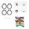 Paladone Harry Potter Stamped Cross Stitch 4 Pack Embroidery Starter Kit for Beginners Four Patterns Fun Easy Backpack Charms Craft Activity for Fans