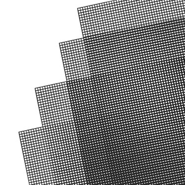 SAVITA Savita 6pcs Plastic mesh Sheets 7 Count Needlepoint Canvas for Embroidery Crafting and Knit and Crochet Projects Black