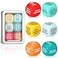 Simgoing 6 Pcs Conversation Cube Ice Breaking Supplies Table Talk Topic Cube Social Emotional Learning Activities Wood Conversation Starter Dice with Tin Box for Kid Counselor Therapist