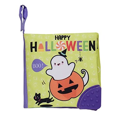 Baby Starters Magic Years Soft Crinkle Activity Book with Teether Tabs and Strap 5 inches Happy Halloween