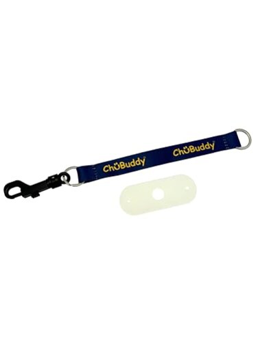 CHU-BUDDY Chubuddy Chewy Holder Navy Sublimated Tether Natural Strap
