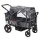 Radio Flyer Voya Stroller Wagon Rain Cover with Storage Bag Black Waterproof Stroller Cover for 2Seater Wagon FastDrying Design Zippered Side Panel for Easy Access