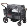 Radio Flyer Voya Stroller Wagon Rain Cover with Storage Bag Black Waterproof Stroller Cover for 2Seater Wagon FastDrying Design Zippered Side Panel for Easy Access