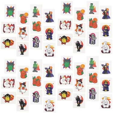 Fun Express 72 Halloween Glitter Tattoos
