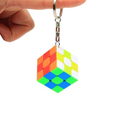 cuberspeed CuberSpeed Mini 3x3 Keychain Cube Stickerless Bright Speed Magic Keyring