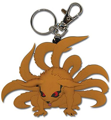 Great Eastern Entertainment Naruto Nine Tails Fox PVC Keychain Orange