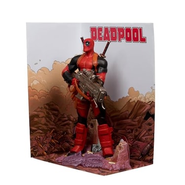 McFarlane Toys Marvel Deadpool 16th Scale Collectible with Scene Comic Deadpool 1