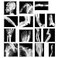 Sayglossy 15 Pcs Broken Bones x Ray Set Human x Rays Black and White Skeleton Pretend Xrays for Kids