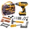 Hibility Kids Tool Set with Tool Box Electronic Toy Drill Pretend Play Kids Construction Kits Toy Tools for Toddlers 35 Kids Tool Sets for Boys Ages 46