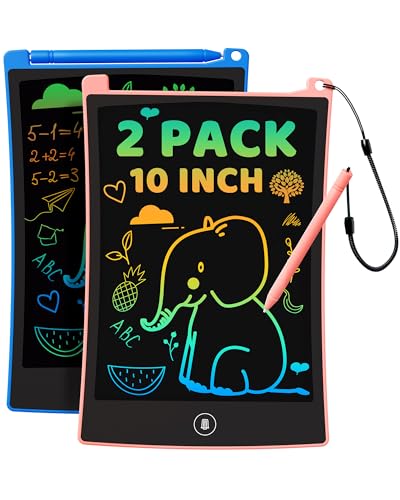 kokodi Kokodi 2 Pack Lcd Writing Tablet For Kids Colorful Doodle Board Erasable Drawing Pad Ed 10 inch