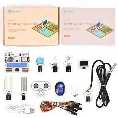 EF ELECFREAKS ELECFREAKS microbit Smart Agriculture Kit Microbit Sensor Starter Kit Octopus Series Sensor DIY Programming STEM kit with Basic Coding Electronics Modules and Wiki TutorialWithout Microb