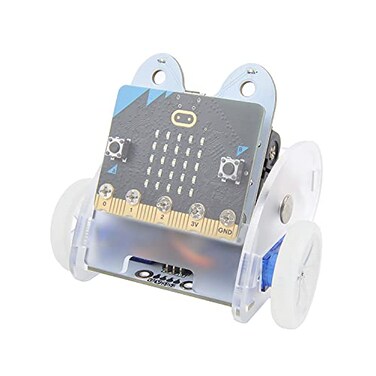EF ELECFREAKS ELECFREAKS microbit Ringbit Car Kit BBC Microbit Car DIY Programmable Kit Makecode Project Microbit Coding Starter Kit with Wiki TutorialWithout Microbit