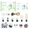 EF ELECFREAKS ELECFREAKS microbit Smart Science IoT Kit Octopus Series Sensor microbit Sensor Starter Kit Data to The Cloud Internet with RTC Timing and WiFi Module Environment Experiment KitWithout m