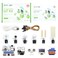 EF ELECFREAKS ELECFREAKS microbit Smart Science IoT Kit Octopus Series Sensor microbit Sensor Starter Kit Data to The Cloud Internet with RTC Timing and WiFi Module Environment Experiment KitWithout m