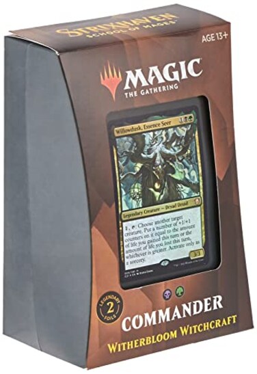 Magic: The Magic The Gathering Strixhaven Commander Deck Witherbloom Witchcraft BlackGreen