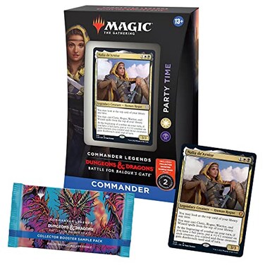 Magic: The Magic The Gathering Commander Legends Battle for Baldurs Gate Commander Deck Party Time Collector Booster Sample Pack