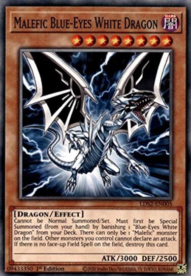 Crystalcommerce Malefic BlueEyes White Dragon LDS2EN005 Common 1st Edition