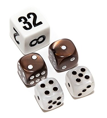Bello Games Deluxe Marbleized Dice Sets 12