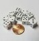 Rook Robot 10x White 10mm Dice with Dots