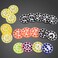 CZYY Damage and Status Counters Set 24 Acrylic Effect Tokens for TCG