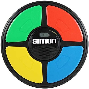 Basic Fun Simon Electronic Game with Digital Screen and BuiltIn Counter 9Inch Diameter