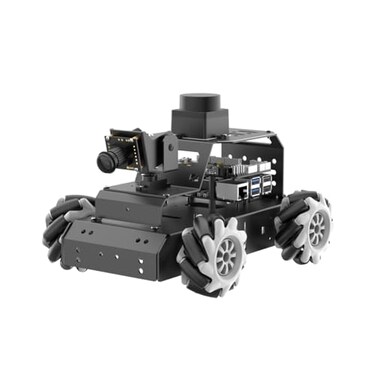 LewanSoul ROS2 Robot Car for Raspberry Pi 5 Programmable AI Vision Smart Robot Kit 360 Omnidirectional Movement Chassis Lidar SLAM Mapping Navigation Path Planning Autonomous Driving MentorPi M1 Witho