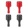 lasuroa Lasuroa 4pcs Mini Joystick Replacement Drone Controller Thumb Sticks Compatible with DJI Mini 3 Pro DJI RC Smart Controller Accessories Red Black