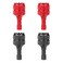 lasuroa Lasuroa 4pcs Mini Joystick Replacement Drone Controller Thumb Sticks Compatible with DJI Mini 3 Pro DJI RC Smart Controller Accessories Red Black