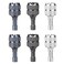 lasuroa 6pcs Drone Joystick Replacement Mini Drone Thumb Sticks Compatible with DJI Mini 3 Pro DJI RC Smart Controller Accessories Silver Black Blue