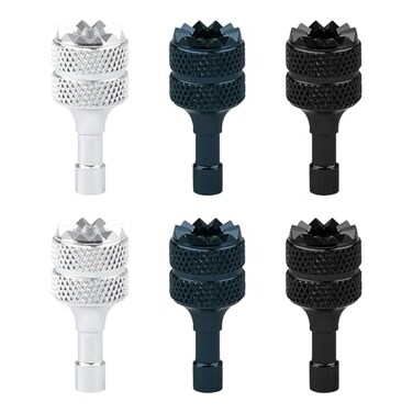 Motroce 6 PCS Drone Controller Sticks Detachable Aluminum Alloy Drone Joysticks Sticks Compatible with DJI Mini 3 ProAir 3Mavic 3 Pro RC RC 2 Replacement AccessoriesSilver Black Blue