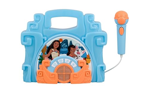 Ekids Ekids Disney Moana Sing Along Boom Box With Microphone For Fans Moana Toys Kids Karaoke Machine With Built Music And Flashing Lights