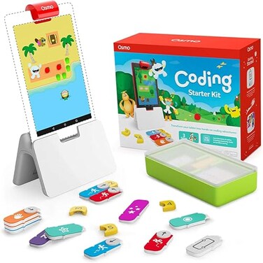 Osmo Coding Starter Kit for Fire Tablet3 Educational Learning Games Ages 510Learn to CodeCoding Basics Coding PuzzlesSTEM Toy GiftsBoy Girl Fire Tablet Base Included